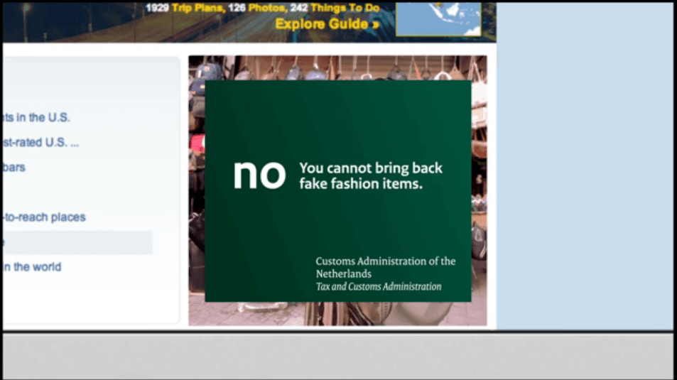 Messaggio banner retargeting