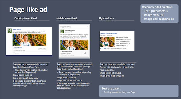 Nuovi formati advertising Facebook
