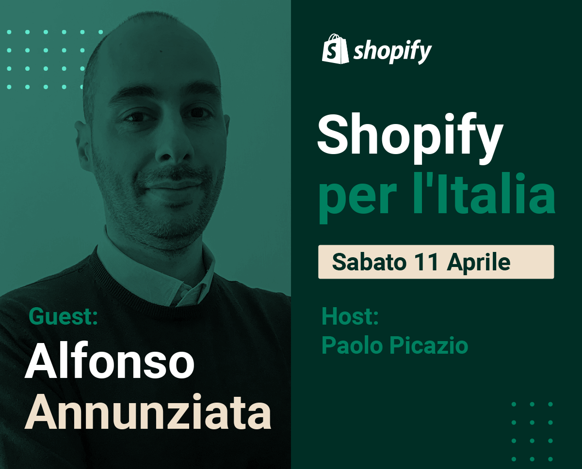 Shopify per l'Italia Alfonso Annunziata
